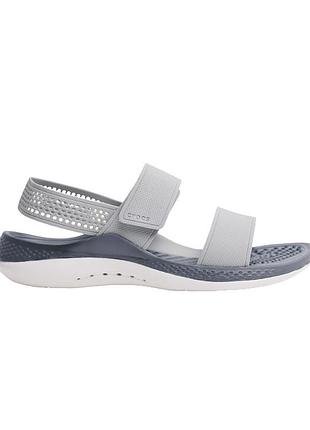 Crocs sandal literide 360 light grey/slate grey 36-39 жіночі крокси сандалі сірі