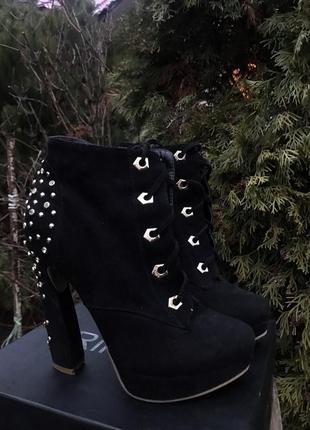 Чёрные ботинки от topshop