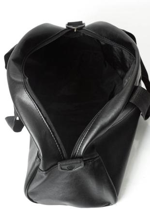 Спортивна міська сумка з екошкіри чорна puma deza для тренувань у залі та фітнесу дорожня на 20 л9 фото