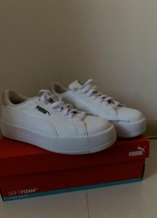 Кроссовки puma белые кровные платформа puma lily platform l wns унисекс 40,5