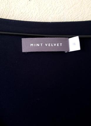 Люксовая двухслойная блуза с трикотажными манжетами mint velvet  16-18 uk10 фото
