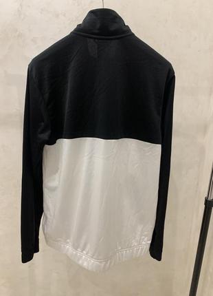 Спортивная кофта adidas черная белая мужская мастерка5 фото