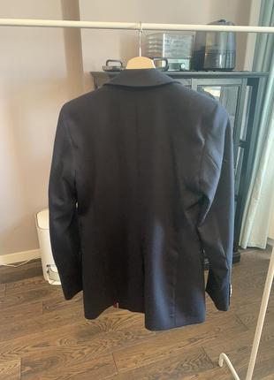 Пиджак из шерсть tommy hilfiger с контрастной бордовой подкладкой2 фото