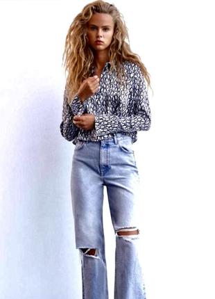 Рубашка лимитированная коллекция сатиновая zara