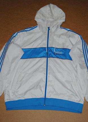 Adidas біла куртка вітровка адідас