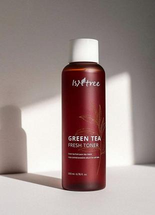 Тонер освіжаючий на основі зеленого чаю isntree green tea fresh toner