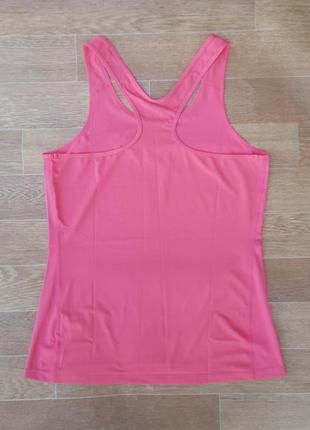 Nike dri-fit 889560-823 размер l женский спортивный топ футболка майка розовая6 фото
