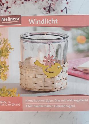 Декоративный весенний подсвечник🐦