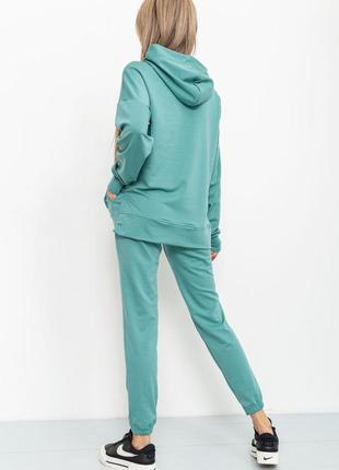 Спорт костюм жіночий двонитка колір світло-оливковий4 фото