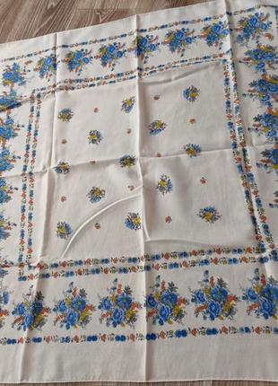 Платок платок платок цветочный принт2 фото
