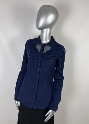 🖤синяя рубашка guess s