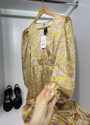 Макси-платье с цветочным принтом na-kd3 фото