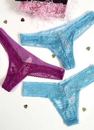 Кружевные трусики-стринги от victoria’s secret🦋🌺