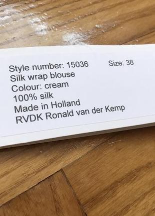 Ronald van der kemp-новa дизайнерська шовкова блуза жакет! р.-387 фото
