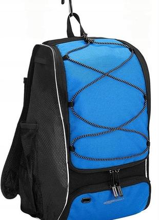 Спортивний рюкзак 22l amazon basics чорний із синім