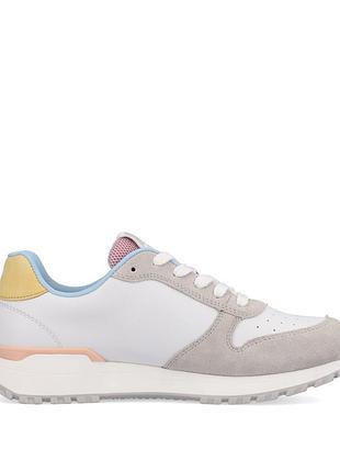 Кросівки rieker 36(р) білий/бежевий шкіра/замша 0-1-1-w-0600-90