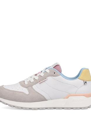 Кросівки rieker 36(р) білий/бежевий шкіра/замша 0-1-1-w-0600-90