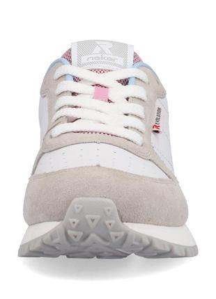 Кросівки rieker 36(р) білий/бежевий шкіра/замша 0-1-1-w-0600-90