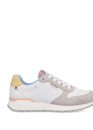 Кросівки rieker 36(р) білий/бежевий шкіра/замша 0-1-1-w-0600-90