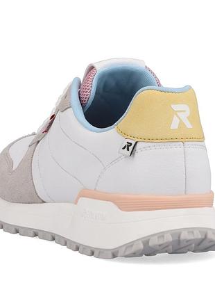 Кросівки rieker 36(р) білий/бежевий шкіра/замша 0-1-1-w-0600-90