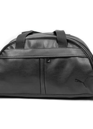 Спортивна сумка puma деза з екошкіри чорна для тренування фітнесу на 20 л.2 фото