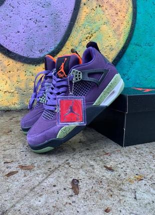 Кроссовки nike air jordan 4 purple suede