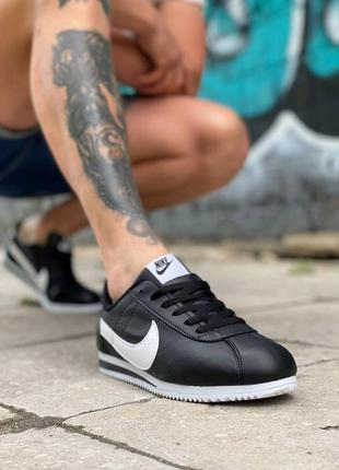 Кроссовки nike cortez black white (рр 40-44)5 фото