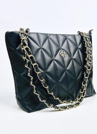 Жіноча сумка 5002 34х22х7 см. чорна