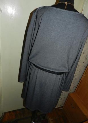 Жіночне,трикотажне-стрейч,сукня з "шкіряним"-еко поясом,vila clothers6 фото