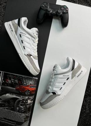 🔥мужские кроссовки adidas drop step low white gray