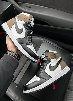 🔥чоловічі кросівки nike air jordan high black mocha