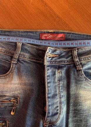 Джинсы с рисунком джинсы с узором4 фото
