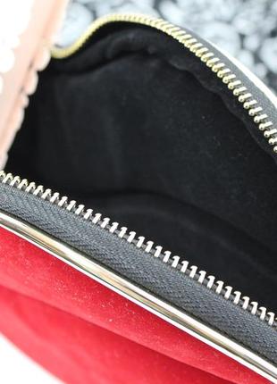 Косметичка губы/ бархатная/сумочка