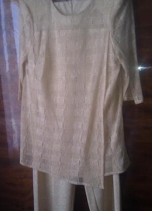 Білоруський косюм на літо туничка і прямі брюки