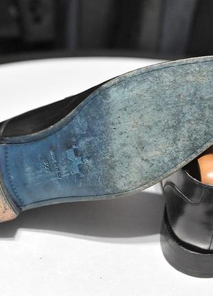 Шкіряні італійські туфлі risch bob lace up shoes - 10.5 b5 фото