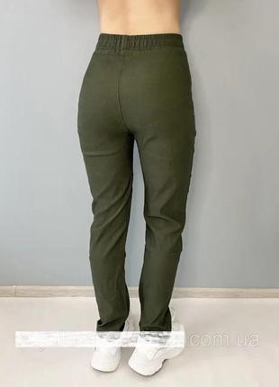 48-56р женские легки брюки в ярких тонах и больших размерах дешево8 фото
