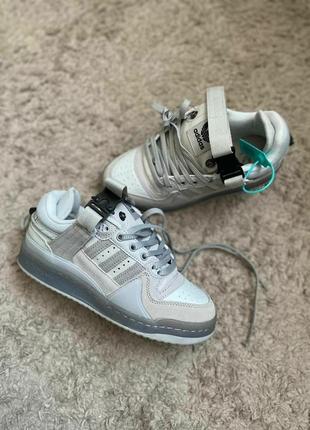 Adidas forum × bad bunny кроссовки кожа, замш 36-45р