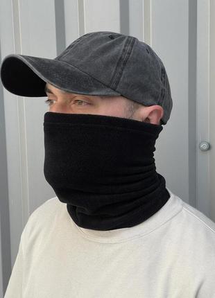 Зимовий чорний баф, чорний теплий горловик