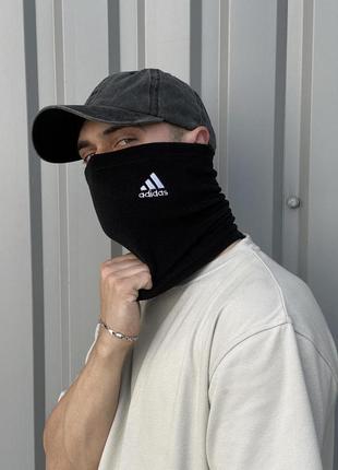 Чорний горловик adidas, бафф зимовий чорний адідас2 фото