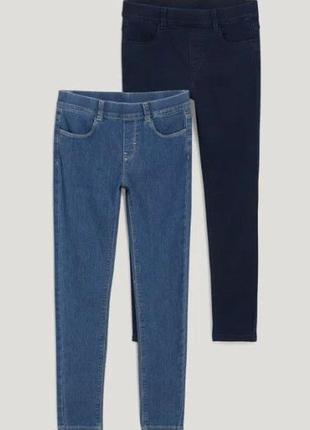 Стильные джеггинсы джинсы для девочки c&amp;a нижняя1 фото