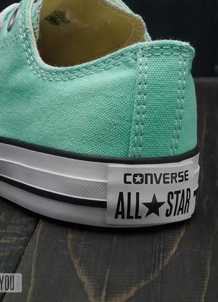 Converse кеды низкие мятные4 фото