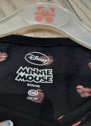 Стильная кофта minnie mouse от disney в сердечки черная 8-10 лет5 фото