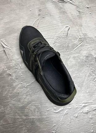 Стильні кросівки адідас adidas чорні шкіряні чоловічі (весна/осінь/демі/демісезонні,літо) весняні, осінні,літні 4