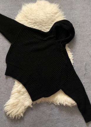 Вязанное худа кофта оверсайз свободное свитер2 фото