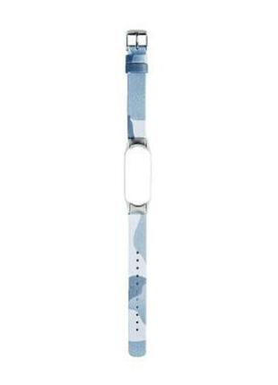 Ремешок для фитнес браслета xoko ремінець хоко сamo premium band для xiaomi mi band 5 blue (xk-m5-cmbl)6 фото