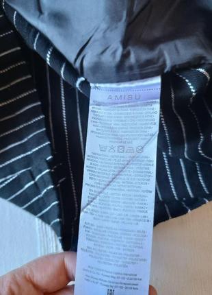 Жакет піджак блейзер прямого крою від amisu бавовна-льон р.42-xl5 фото