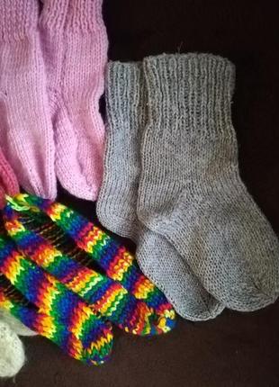 Шкарпетки дитячі в'язані на 5-6 років2 фото