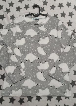 Жіноча махрова піжамна кофта для будинку та сну just like you розмір 16-18 (євр.44-46)