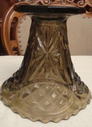 Антикварная красивая ваза цветное стекло бельгия 1920 годов3 фото