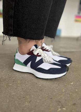 Женские разноцветные кроссовки на весну new balance 327 🆕 нью баланс